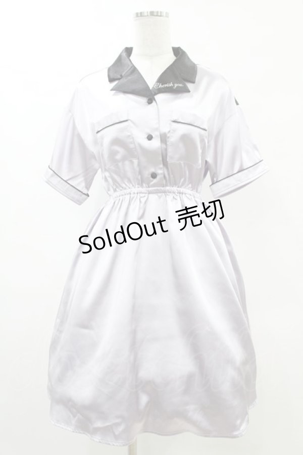 画像1: Ank Rouge / ボウリングシャツワンピース M ラベンダー H-25-05-15-1040-CA-OP-NS-ZH (1)