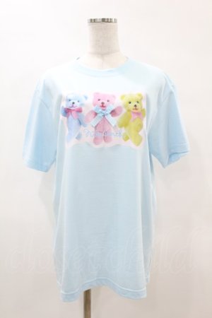 画像: Nile Perch / プリントTeeシャツ＜くま＞ F 3匹くま/ブルー H-25-05-15-1051-LO-TS-NS-ZH