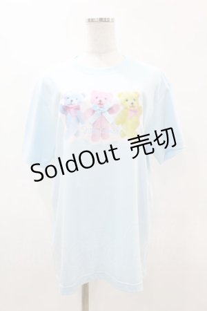 画像: Nile Perch / プリントTeeシャツ＜くま＞ F 3匹くま/ブルー H-25-05-15-1051-LO-TS-NS-ZH