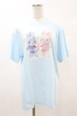 画像1: Nile Perch / プリントTeeシャツ＜うさぎ＞ F ふたごうさぎ/パープル H-25-05-15-1052-LO-TS-NS-ZH (1)