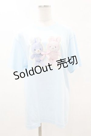画像: Nile Perch / プリントTeeシャツ＜うさぎ＞ F ふたごうさぎ/パープル H-25-05-15-1052-LO-TS-NS-ZH