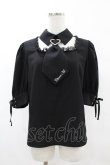 画像1: Jamie エーエヌケー / ハートバックルネクタイブラウス M ブラック H-25-05-15-1056-LO-BL-NS-ZH (1)