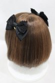 画像2: BABY,THE STARS SHINE BRIGHT / Rose Princessリボンクリップ　  ブラック H-25-05-15-1008-BA-AC-NS-ZH (2)