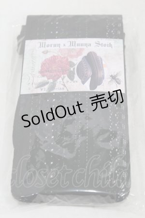 画像: Morun x Muuna Stoik / レースタイツ  ブラック H-25-05-15-1011-LO-ZA-NS-ZH