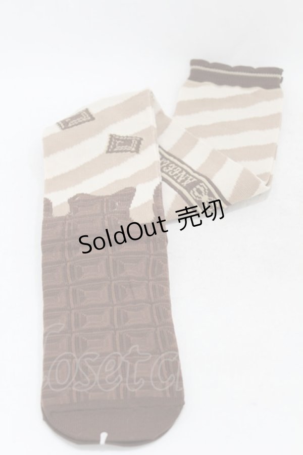 画像1: Angelic Pretty / Bear’s Chocolaterieオーバーニー  ブラウン H-25-05-15-1012-AP-ZA-NS-ZH (1)