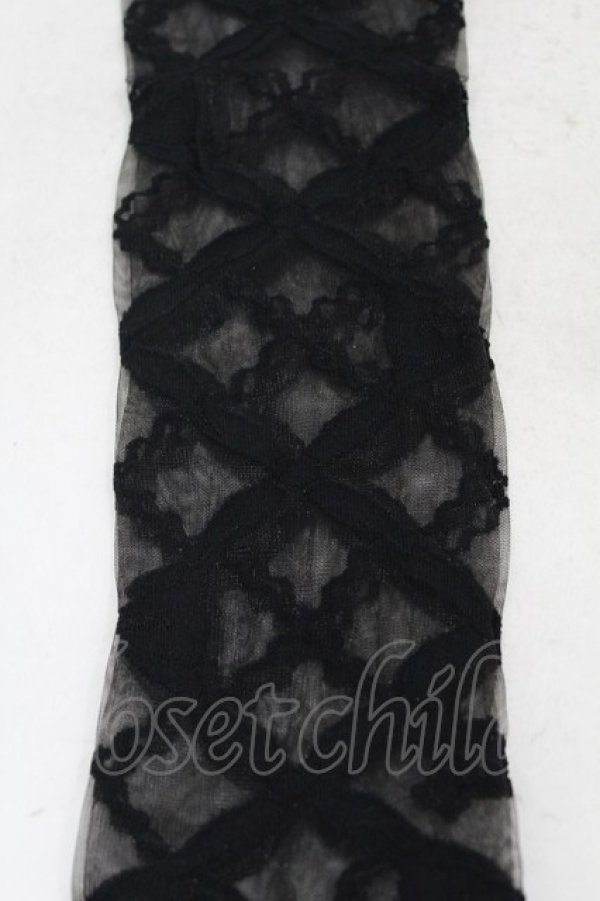 画像2: Angelic Pretty / Airy Crossオーバーニー  ブラック H-25-05-15-1013-AP-ZA-NS-ZH (2)