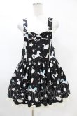 画像1: Angelic Pretty / Candy Sprinkleサロペット&バレッタセット Free ブラック H-25-05-15-1018-AP-OP-NS-ZH (1)