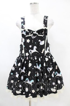 画像: Angelic Pretty / Candy Sprinkleサロペット&バレッタセット Free ブラック H-25-05-15-1018-AP-OP-NS-ZH