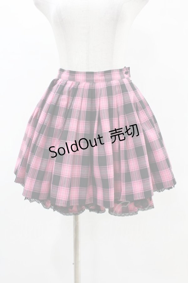 画像1: Angelic Pretty / ブルマ付きスカートSet Free ブラック/ピンク H-25-05-15-1021-AP-SK-NS-ZH (1)
