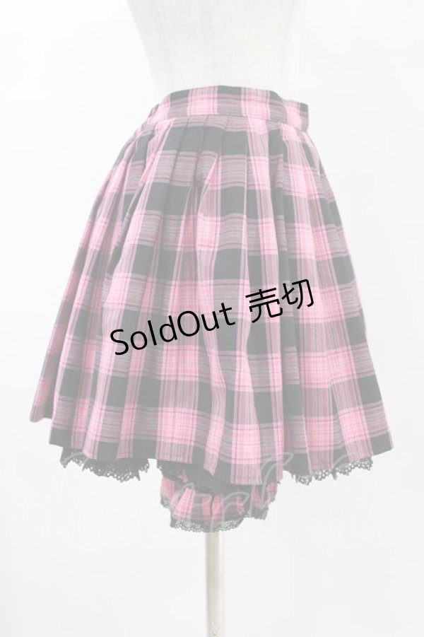 画像3: Angelic Pretty / ブルマ付きスカートSet Free ブラック/ピンク H-25-05-15-1021-AP-SK-NS-ZH (3)