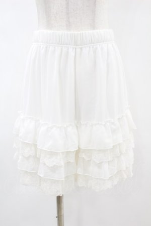 画像: axes femme POETIQUE / レースフリルペチパンツ M オフ H-25-05-15-1024-AX-PA-NS-ZH