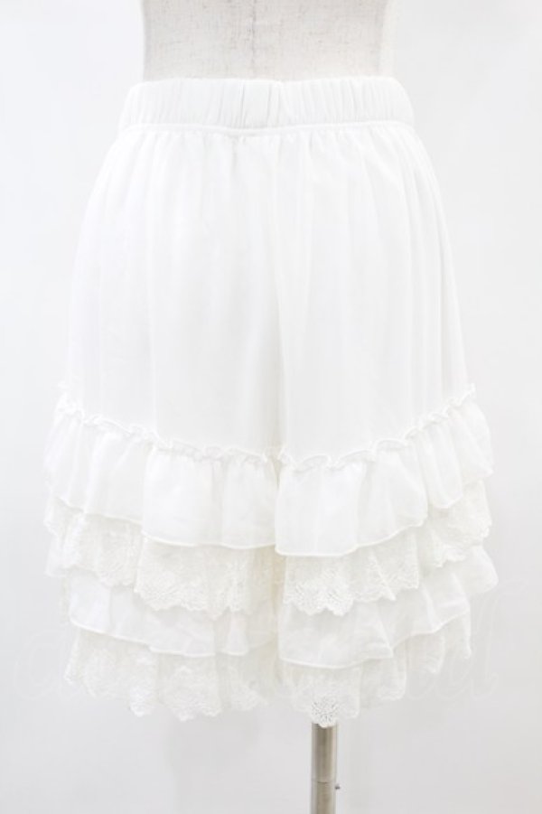 画像2: axes femme POETIQUE / レースフリルペチパンツ M オフ H-25-05-15-1024-AX-PA-NS-ZH (2)