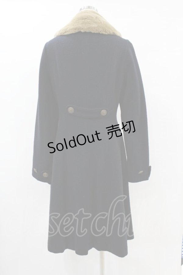 Innocent World / オリジナルロゴリボンコート M/99cm丈 ネイビー H-25