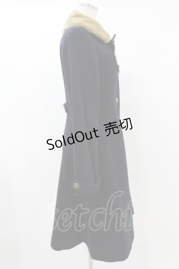 画像3: Innocent World / オリジナルロゴリボンコート M/99cm丈 ネイビー H-25-05-15-1026-IW-CO-NS-ZT-C028 (3)