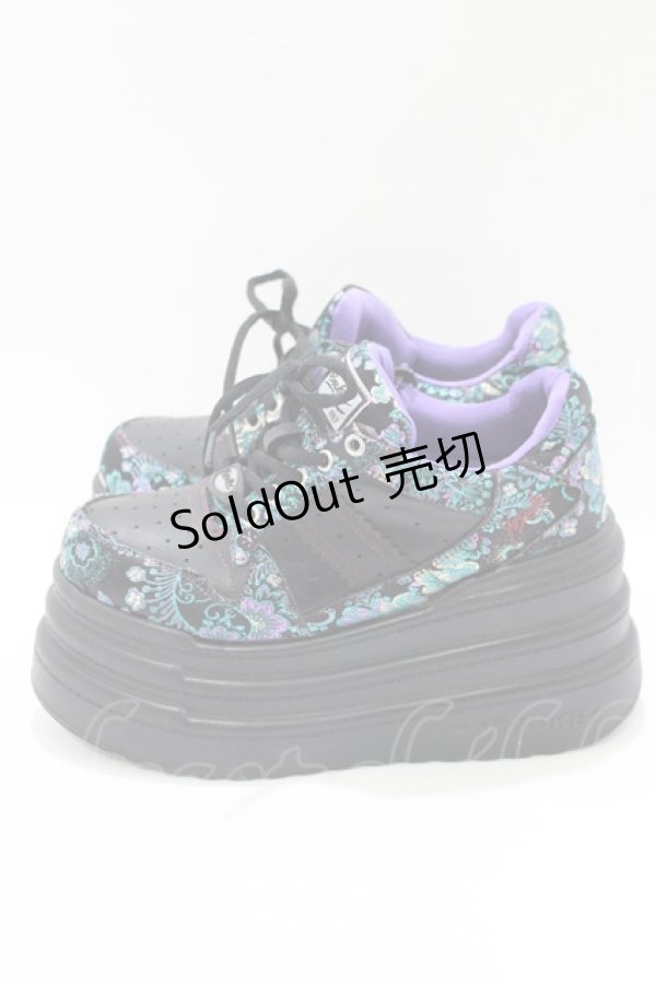 画像2: YOSUKE / 厚底スニーカー M 黒×青 H-25-05-15-075-PU-SH-KB-ZH (2)