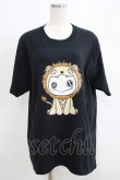 画像1: NieR Clothing / プリントCOTTON CUTSEW  黒 H-25-05-15-011-PU-TO-KB-ZH (1)