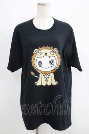 画像: NieR Clothing / プリントCOTTON CUTSEW  黒 H-25-05-15-011-PU-TO-KB-ZH