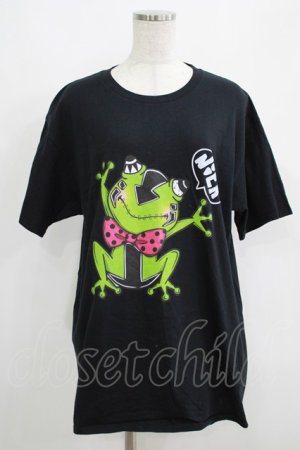 画像: NieR Clothing / プリント半袖CUTSEW XL 黒 H-25-05-15-015-PU-TO-KB-ZH