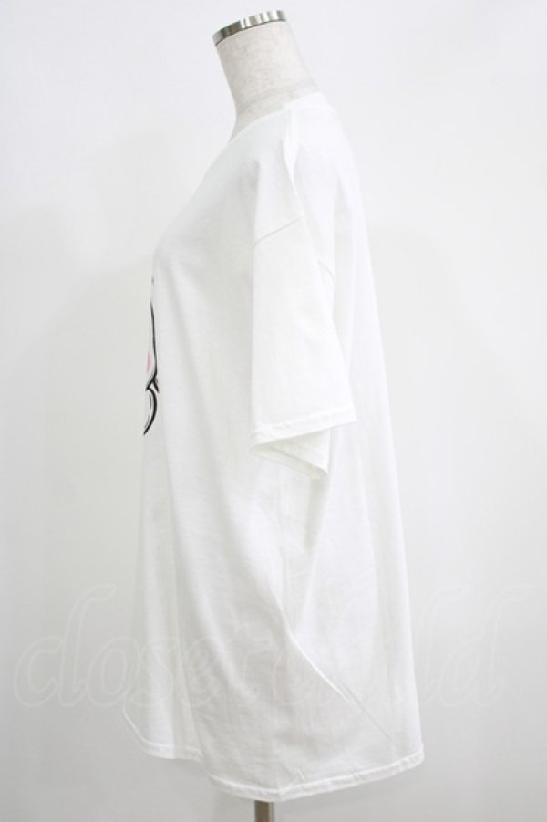 画像2: NieR Clothing / プリント半袖CUTSEW XL 白 H-25-05-15-016-PU-TO-KB-ZH (2)