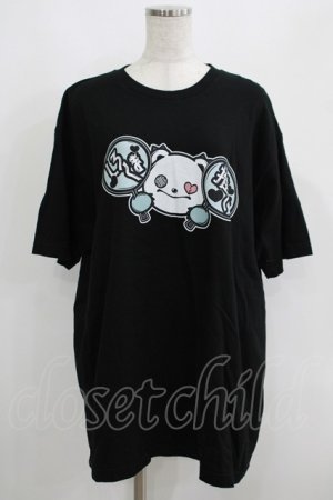 画像: NieR Clothing / プリント半袖CUTSEW XL 黒 H-25-05-15-019-PU-TO-KB-ZH