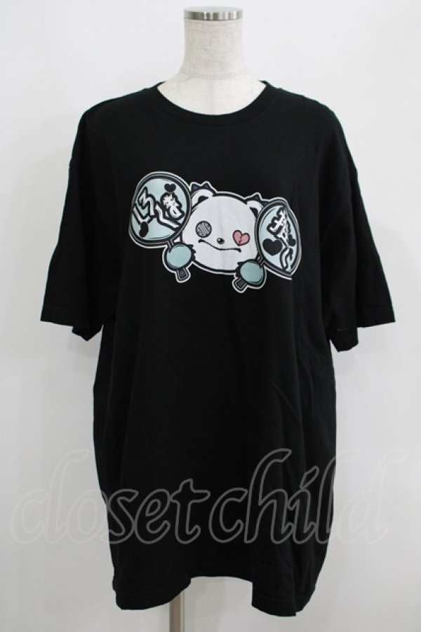 画像1: NieR Clothing / プリント半袖CUTSEW XL 黒 H-25-05-15-019-PU-TO-KB-ZH (1)