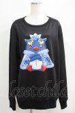 画像1: NieR Clothing / プリントLONG CUTSEW  黒 H-25-05-15-022-PU-TO-KB-ZH (1)