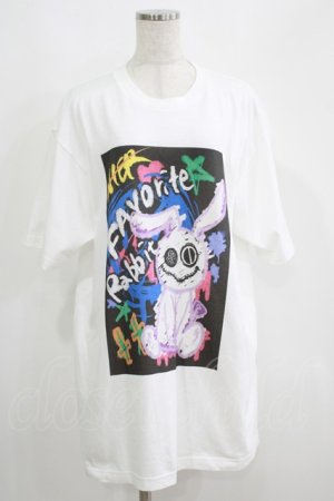 画像: NieR Clothing / プリントCOTTON CUTSEW XL 白 H-25-05-15-025-PU-TO-KB-ZH