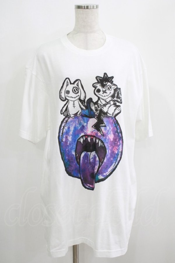 画像1: NieR Clothing / プリントTシャツ XL 白 H-25-05-15-027-PU-TO-KB-ZH (1)