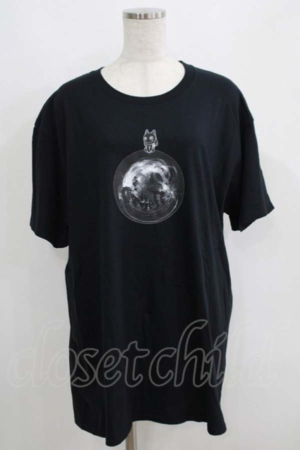 画像1: NieR Clothing / プリント半袖CUTSEW XL 黒 H-25-05-15-028-PU-TO-KB-ZH (1)
