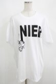 画像1: NieR Clothing / プリント半袖CUTSEW XL 白 H-25-05-15-031-PU-TO-KB-ZH (1)
