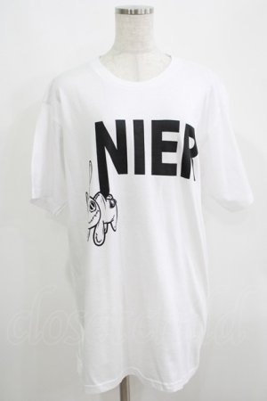 画像: NieR Clothing / プリント半袖CUTSEW XL 白 H-25-05-15-031-PU-TO-KB-ZH