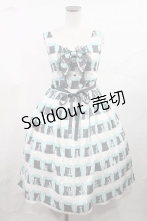 画像: Himena（海外ロリータブランド） / Dreaming Operaジャンパースカート＆リボンクリップブローチ 1 サックス H-25-05-16-001-LO-OP-NS-ZH
