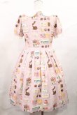 画像2: Himena（海外ロリータブランド） / Bunny Chocolateワンピース S ピンク H-25-05-16-006-LO-OP-NS-ZH (2)
