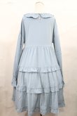 画像2: FLC / 皆方由衣コラボ/ティアードフリルワンピース M ブルー H-25-05-16-007-LO-OP-NS-ZH (2)