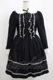 画像1: metamorphose / つけ衿付きリボンワンピース Free ブラック H-25-05-16-1021-ME-OP-NS-ZH (1)