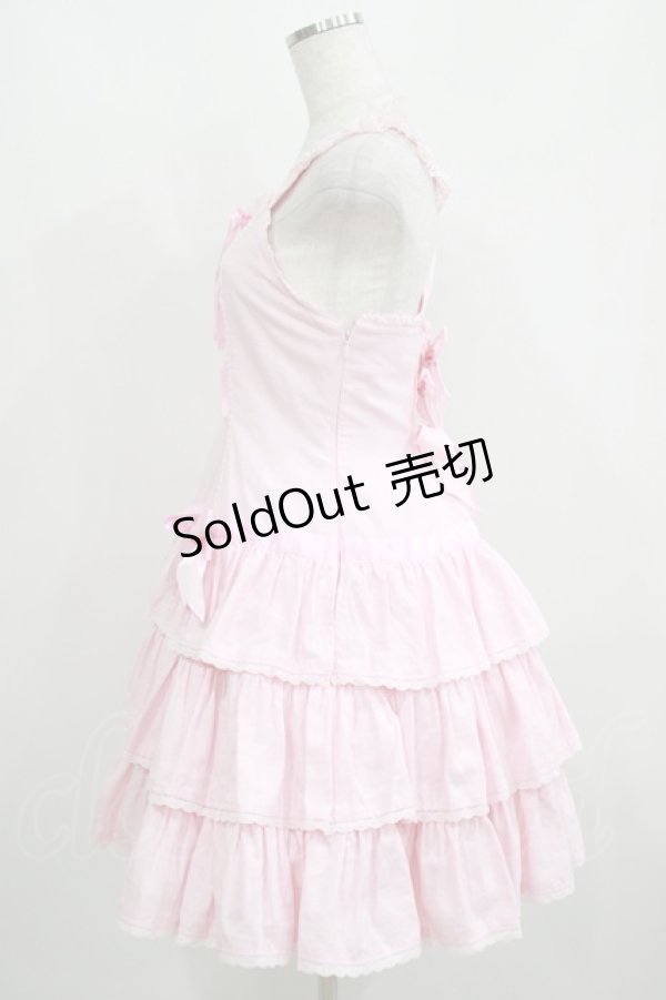 画像2: Angelic Pretty / バニランローウエストジャンパースカート Free ピンク H-25-05-16-1025-AP-OP-NS-ZH (2)