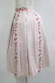 画像2: Fi.n.t / フルーツ刺繍ストライプスカート Free PINK H-25-05-16-1028-CA-SK-NS-ZH (2)