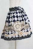 画像2: ALICE and the PIRATES / 時計じかけのおすましキャット柄スカート Free ネイビー H-25-05-16-1031-PA-SK-NS-ZH (2)