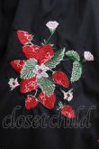 画像4: Ank Rouge / いちご刺繍スカラップスカート M ブラック H-25-05-16-1033-CA-SK-NS-ZH (4)