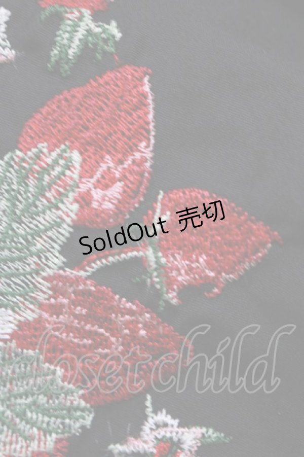 画像5: Ank Rouge / いちご刺繍スカラップスカート M ブラック H-25-05-16-1033-CA-SK-NS-ZH (5)