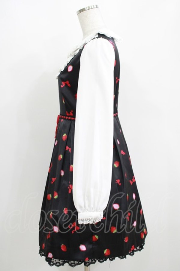 画像2: LODISPOTTO / Berry Ribbonドールワンピース M ブラック H-25-05-16-1034-LO-OP-NS-ZH (2)