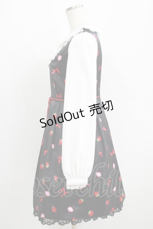 画像2: LODISPOTTO / Berry Ribbonドールワンピース M ブラック H-25-05-16-1034-LO-OP-NS-ZH (2)