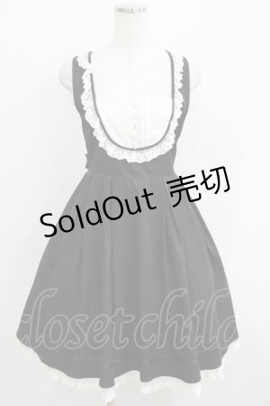 画像: Amavel / Dollyレース切替ジャンパースカート Free ブラック H-25-05-16-1035-CA-OP-NS-ZH