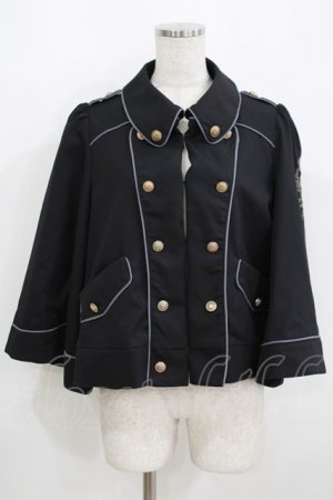 画像: Amavel / Crown Knight Militaryポンチョコート Free ブラック H-25-05-16-1043-CA-JA-NS-ZH