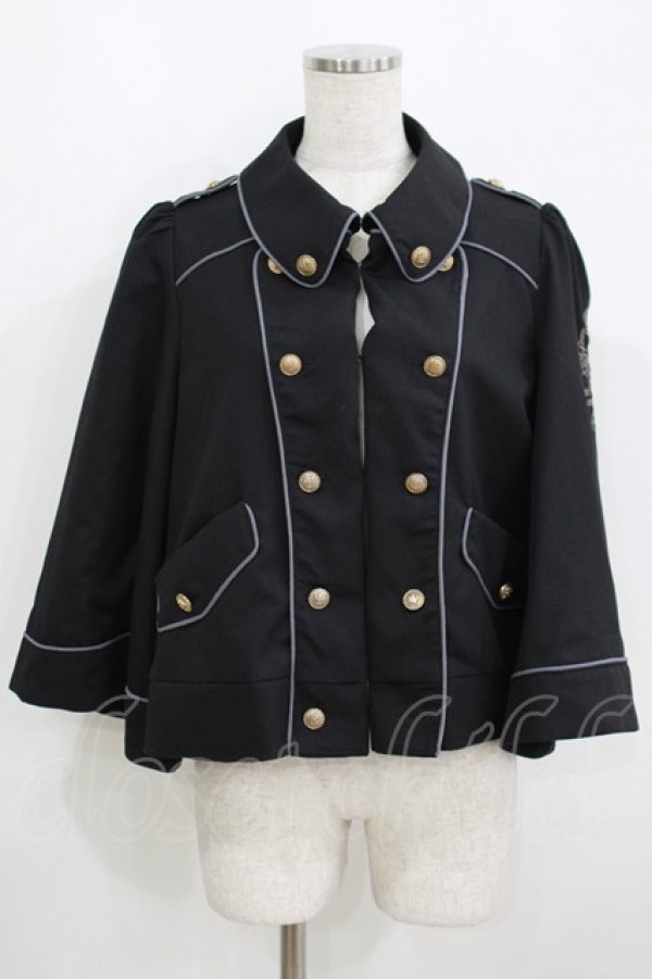 画像1: Amavel / Crown Knight Militaryポンチョコート Free ブラック H-25-05-16-1043-CA-JA-NS-ZH (1)