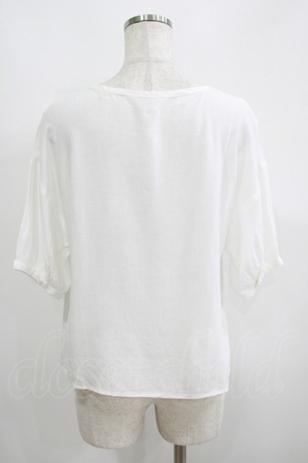画像3: Fi.n.t / ヨークフルーツ刺繍ブラウス Free OFF WHITE H-25-05-16-1050-CA-BL-NS-ZH (3)