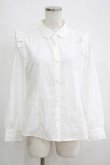 画像1: Fi.n.t / ショルダーフリルブラウス Free OFF WHITE H-25-05-16-1055-CA-BL-NS-ZH (1)