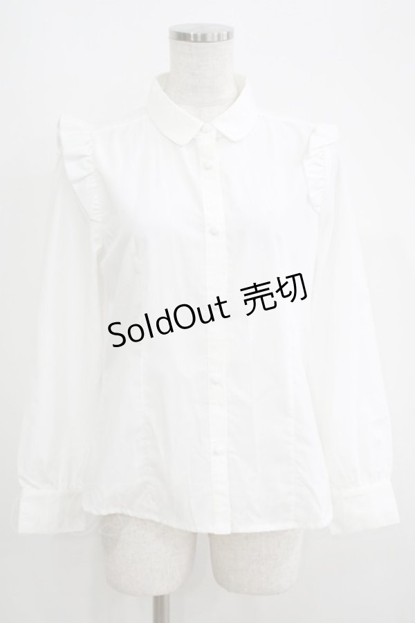 画像1: Fi.n.t / ショルダーフリルブラウス Free OFF WHITE H-25-05-16-1055-CA-BL-NS-ZH (1)