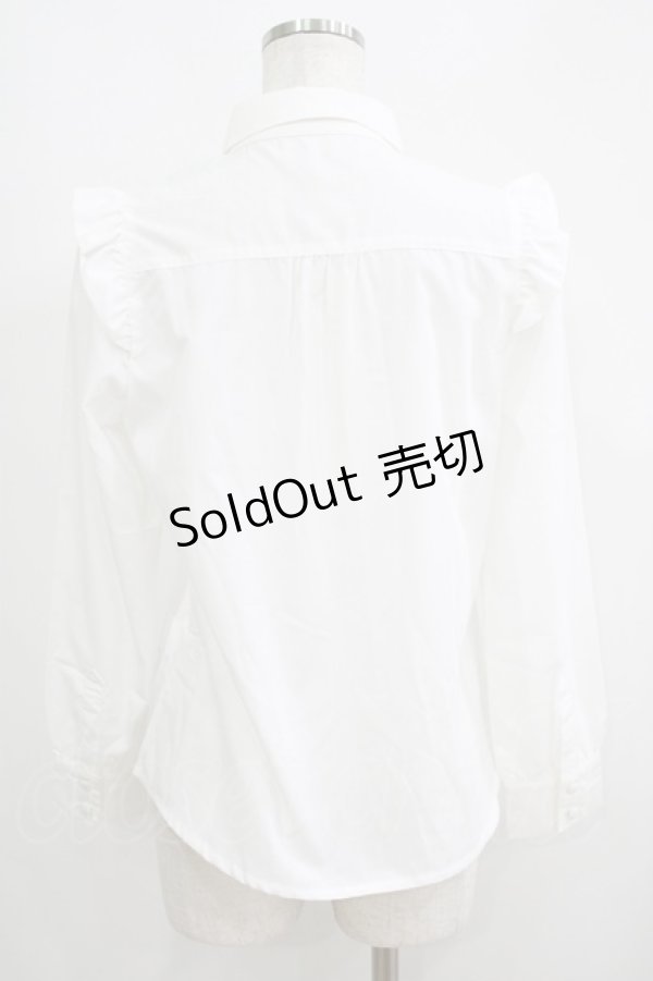 画像3: Fi.n.t / ショルダーフリルブラウス Free OFF WHITE H-25-05-16-1055-CA-BL-NS-ZH (3)