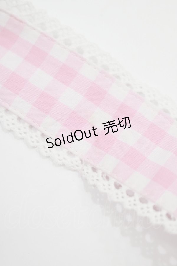 画像6: Angelic Pretty / ギンガム配色肩リボンジャンパースカート Free ピンク/ラベンダー H-25-05-16-1005-AP-OP-NS-ZH (6)